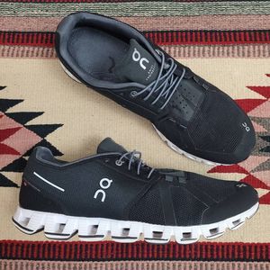 On Mens Clound Running Shoes Sneaker Sz 12 Black White Swiss Engineering